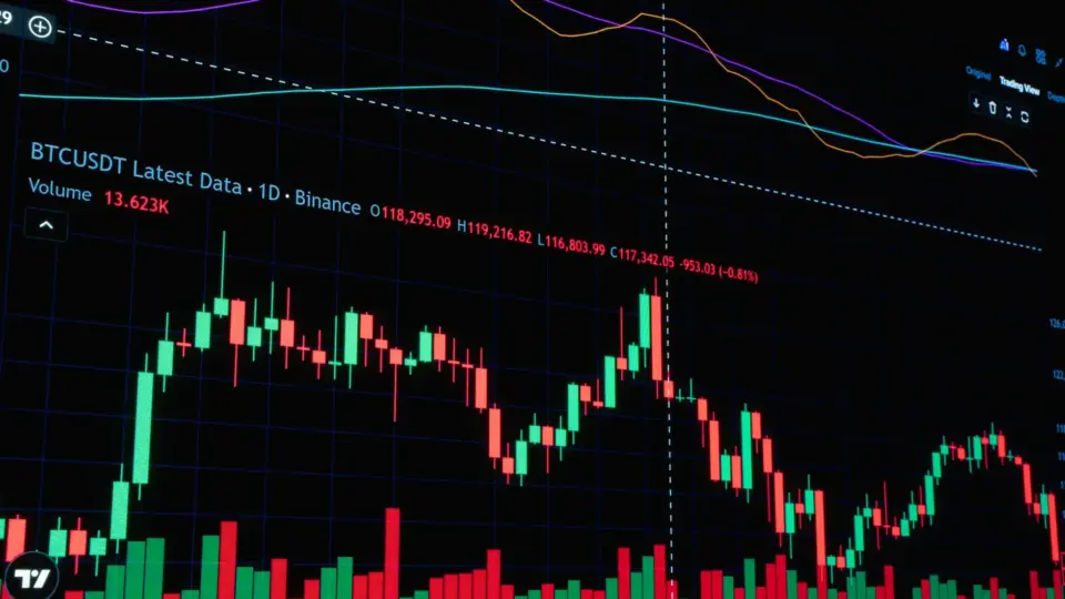 Detailed chart showing cryptocurrency market trends and analytics.